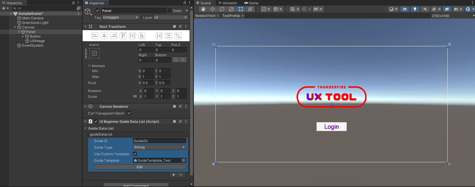 ThunderFire UX Tool - A Unity UI solution for designers